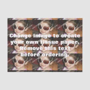 Personalised photo tissue paper. Make your own! Tissue Paper