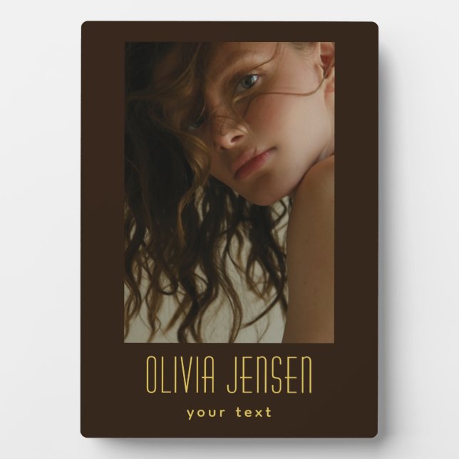 personalised photo trendy plaque (Front)