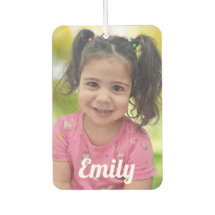 personalised photo two sided car air freshener