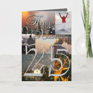 Personalised Photo Upload 25th Anniversary Card