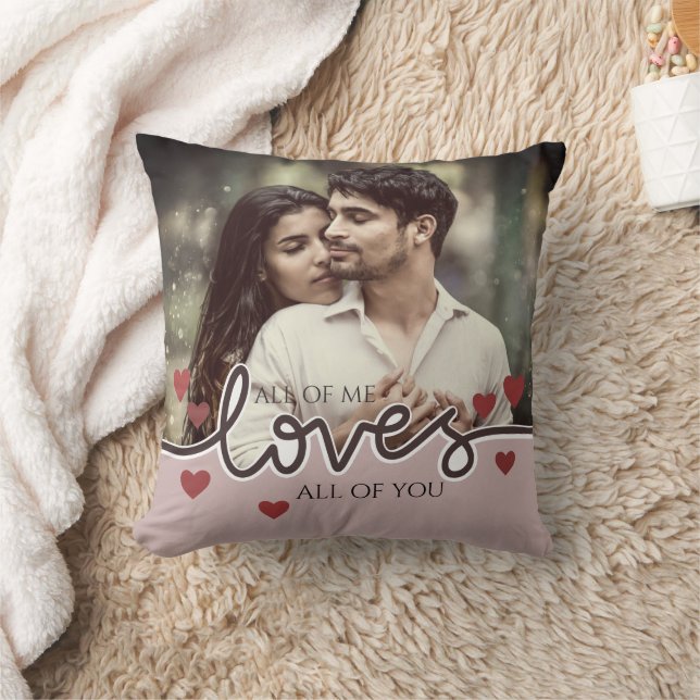 Personalised Photo Valentine's Day Couple Love Cushion (Blanket)