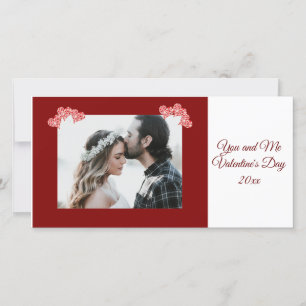 Personalised Photo Valentine's Day Hearts Card