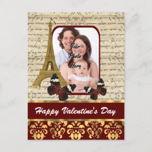 Personalised photo Valentines day Holiday Postcard