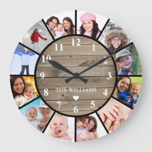 Personalised Photo Wall Clock Gifts for Him or Her