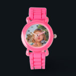 Personalised photo watch. Make your own! Watch<br><div class="desc">Easily create your own personalised photo watch. Change image with your own photo or delete it to add your graphics and do it yourself. Customise it to add your text. Choose from many styles for kids,  women and men. DIY,  CYO</div>