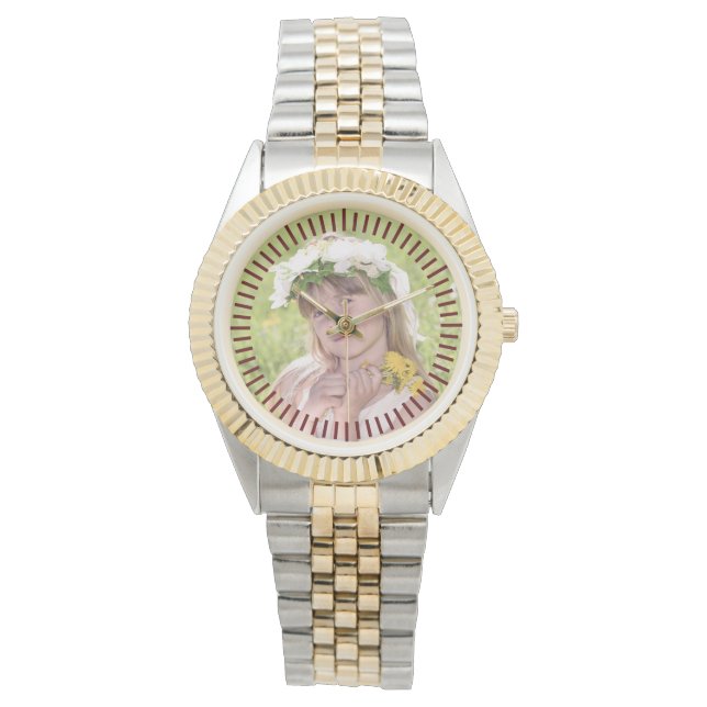 Personalised PHOTO Watch Man Woman Keepsake Custom (Front)
