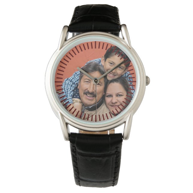 Personalised PHOTO Watch Men Keepsake Family Pics (Front)