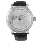 Personalised photo watch with custom message