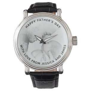Personalised photo watch with custom message