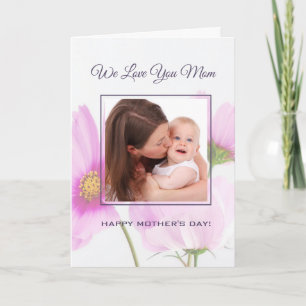 Personalised Photo We Love You Mum Mother's Day Card
