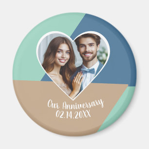 Personalised Photo Wedding Anniversary Keepsake Magnet