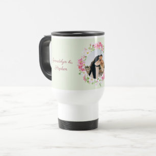 Personalised Photo Wedding Date Bride Groom Custom Travel Mug
