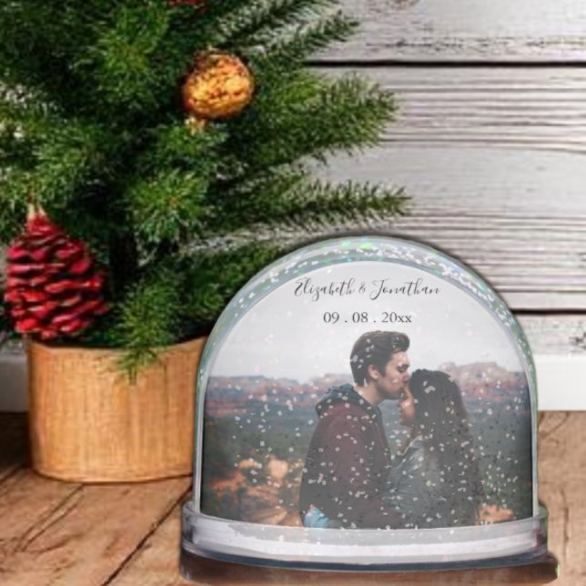 Personalised Photo Wedding Event Snowglobe (Creator Uploaded)