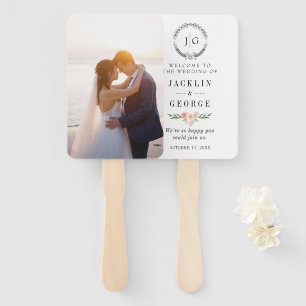 Personalised Photo Wedding Fan Program