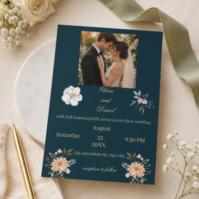 Personalised Photo Wedding Invitation Card (Creator Uploaded)