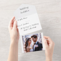Personalised Photo Wedding Invitation Card | Custo
