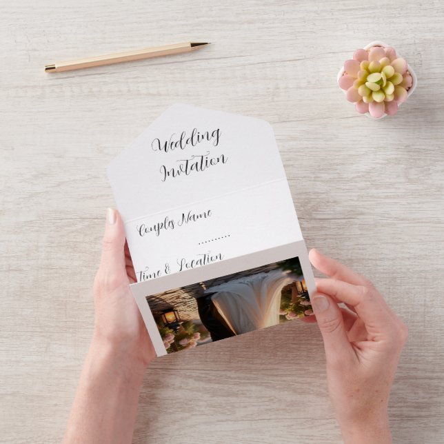 Personalised Photo Wedding Invitation Card | Custo (Video)