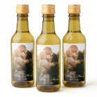 Personalised Photo Wedding Mini Wine Bottle Label