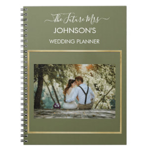 Personalised Photo Wedding Planner Notebook