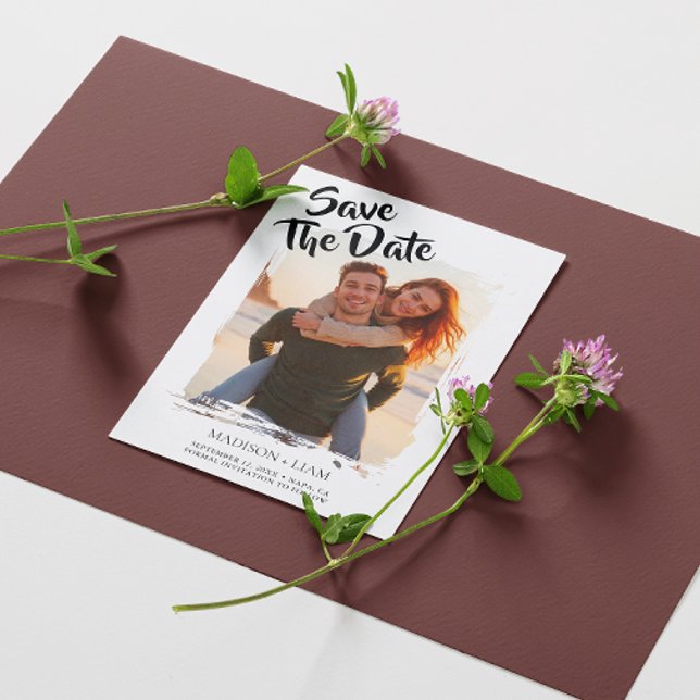 Personalised Photo Wedding Save the Date Card (Creator Uploaded)