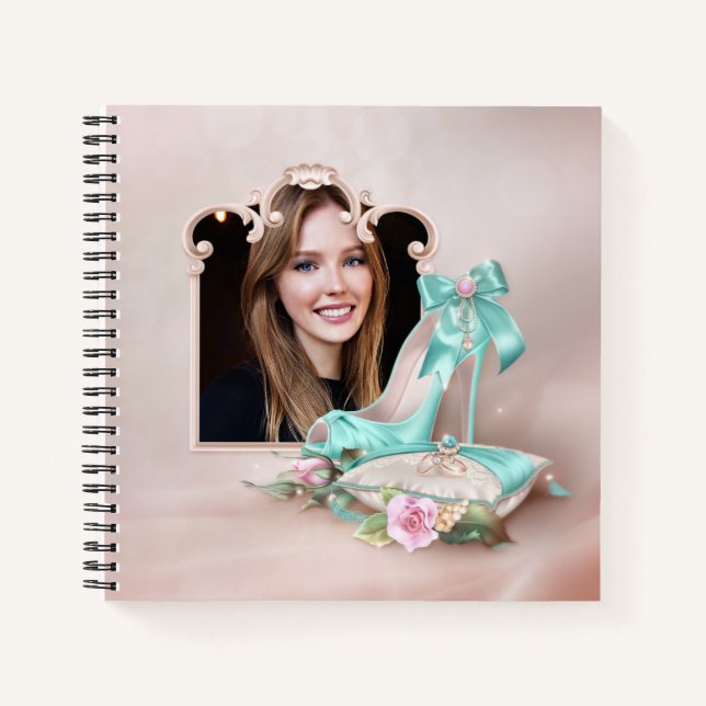 Personalised Photo Wedding Spiral Notebook (Front)