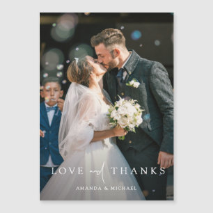 Personalised Photo Wedding Thank You Magnet