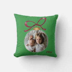 Personalised Photo with Year Custom Keepsake Cushion