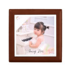 Personalised Photo Wood Jewellery Keepsake Box