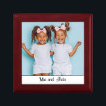 Personalised Photo Wood Photo Jewellery Keepsake B Gift Box<br><div class="desc">An adorable personalised keepsake. Add a photo of a anyone,  family,  pet,  or anyone you love to this keepsake or gift box. Ceramic tile lid. You may also get it as a framed wall tile.</div>