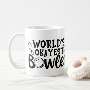 Personalised Photo "World's Okayest Bowler" Coffee Mug