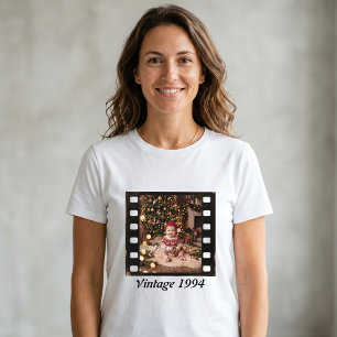 Personalised Photo Year Nostalgic Vintage Birthday T-Shirt