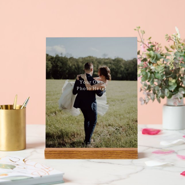 Personalised Photo Your Own Picture Acrylic Sign. Acrylic Sign (Wedding)
