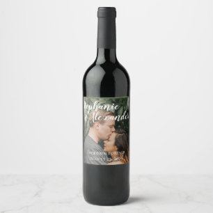 Personalised Photograph and Dated Wine Label