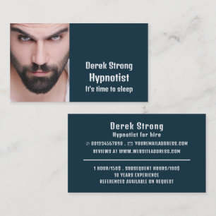 Personalised Photograph, Hypnotist Business Card