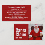 Personalised Photograph, Santa Claus Entertainer Business Card<br><div class="desc">Personalised Photograph,  Santa Claus Entertainer Business Cards by The Business Card Store.</div>