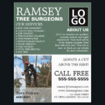 Personalised Photograph - Tree Surgeon - Arborist Flyer<br><div class="desc">Personalised Photograph - Tree Surgeon - Arborist Advertising Flyers By The Business Card Store.</div>