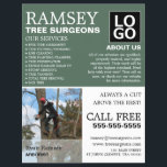 Personalised Photograph - Tree Surgeon - Arborist Flyer<br><div class="desc">Personalised Photograph - Tree Surgeon - Arborist Advertising Flyers By The Business Card Store.</div>