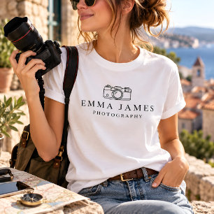 Personalised Photographer Custom Name T-Shirt