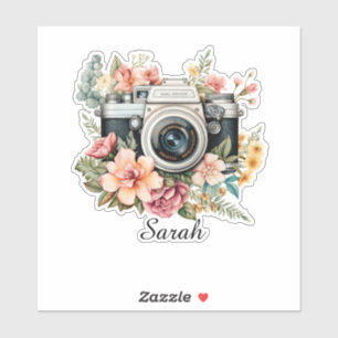 Personalised Photographer Sticker