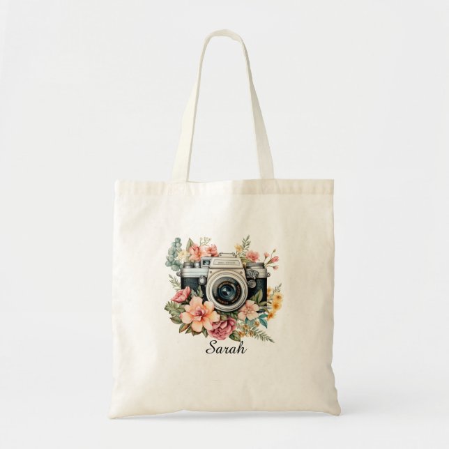 Personalised Photographer Tote Bag (Front)