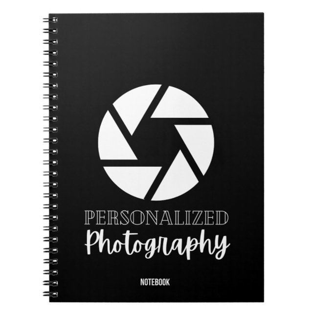 Personalised Photography Notebook  (Front)