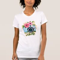 Personalised Photography Vintage Camera Flowers