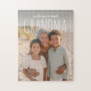 Personalised PhotoPop We Love You So Much Grandma Jigsaw Puzzle