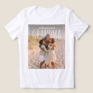 Personalised PhotoPop We Love You So Much Grandma Tri-Blend Shirt