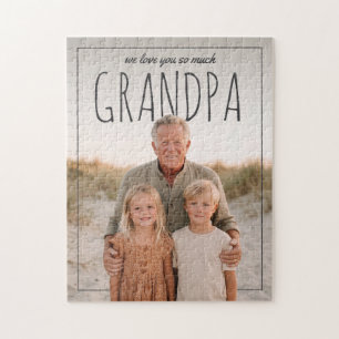 Personalised PhotoPop We Love You So Much Grandpa Jigsaw Puzzle