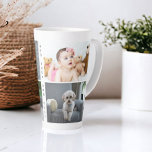 Personalised Photos and Text Latte Mug<br><div class="desc">Personalised Photos and Text  - Photo keepsake latte mug from Ricaso - add your own photos and text - photo keepsake gifts</div>