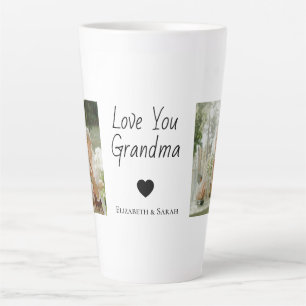 Personalised Photos & "Love You Grandma Latte Mug