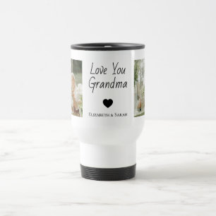 Personalised Photos & "Love You Grandma Travel Mug