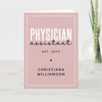 Personalised Physician Assistant PA Graduation
