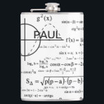 Personalised Physics Gifts for Physicists Hip Flask<br><div class="desc">Not sure what to get for the physics fan in your life? This is one great idea with a cool design of neat physics diagrams and formulas with a place for your personalisation. Add name/initials/monograms or delete if desired or click the "Customise It" button to go to the design tool...</div>